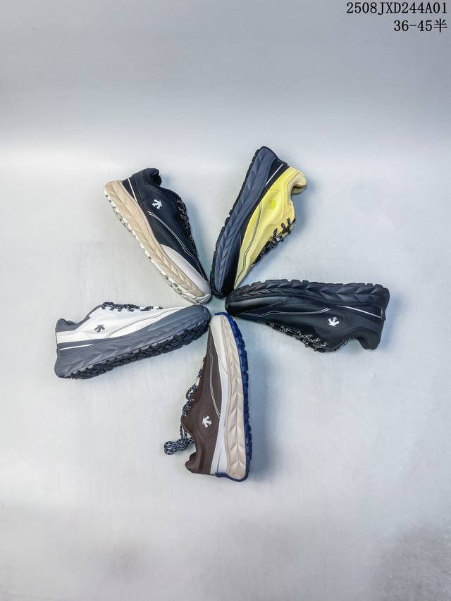 迪桑特Descente Terrain D 涤纶 聚酯纤维 合成革 舒适时尚 防滑耐磨 低帮 生活休闲鞋 男女同款 棕色 尺码：如图 编码：08Jxd244A0
