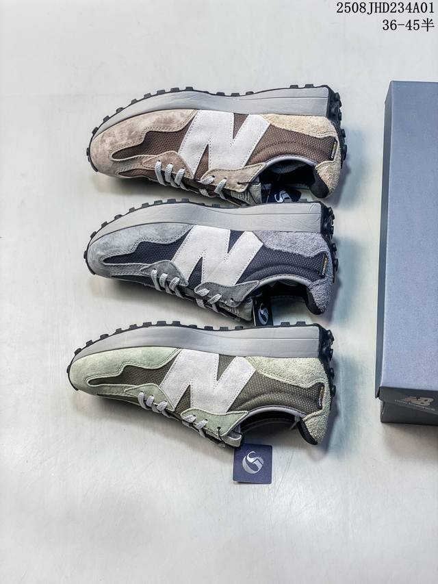 公司级New Balance Ms327 复古休闲运动慢跑鞋 以更纯粹的复古风格设计打造的全新造型 侧身还以解构设计 将 N 字标志以做旧压花样式呈现 官方货号