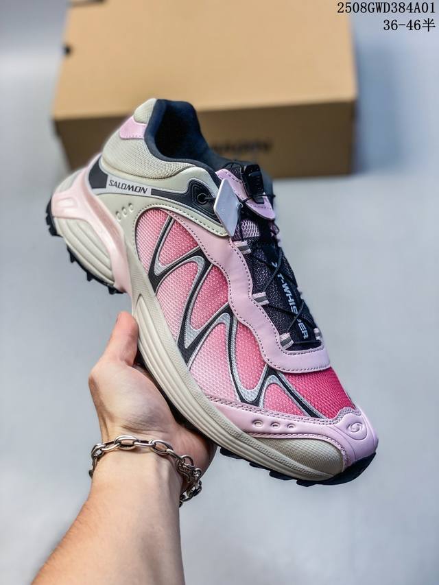 Salomon 萨洛蒙 Xt-Whisper 潮流百搭耐磨透气低帮 休闲跑步鞋 男女同款 童话色 纯原外贸平台特供订单 耗时半年巨作 #全套原纸板楦头开发 #原