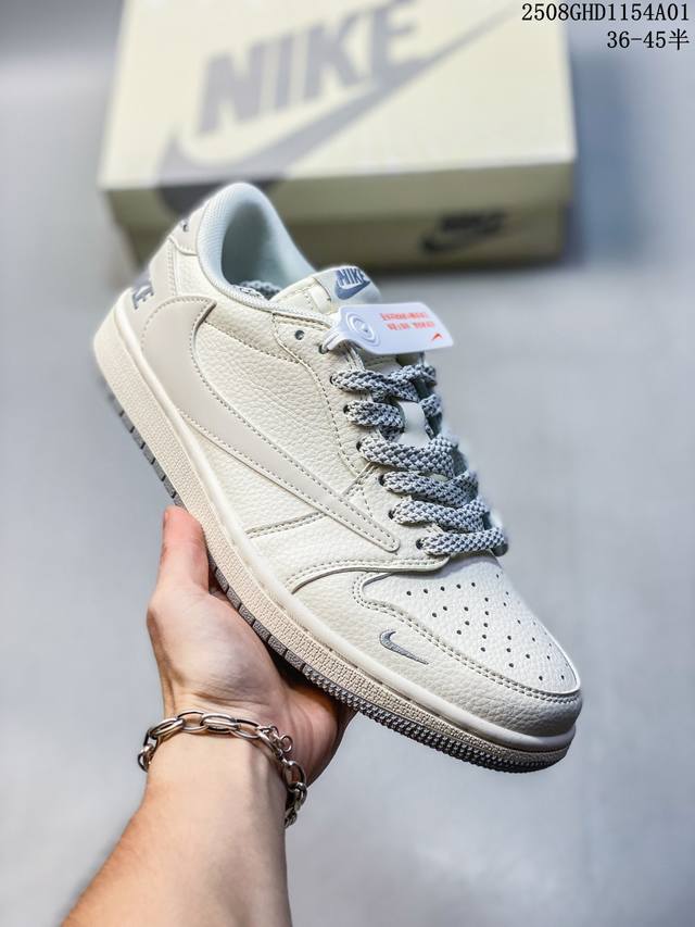 海外爆款限量发售！公司级 Travis Scott X Fragment Design X Jordan Air Jordan 1 Low Og Sp Nike
