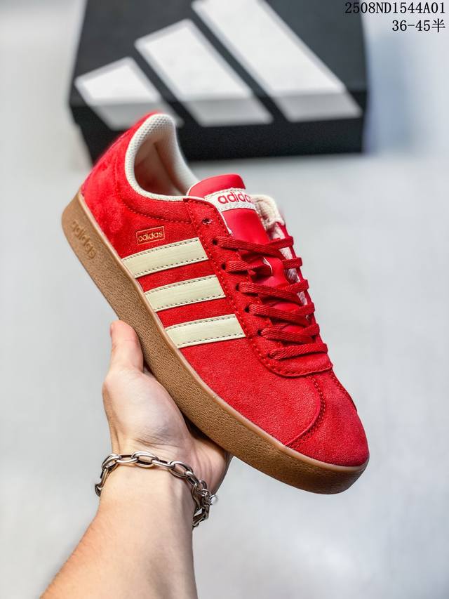 真标Adidas Neo Vl Court 2.0 百搭单品 绒面麂皮防滑耐磨轻便低帮板鞋 货号:Kk3774 尺码:36 36.5 37 38 38.5 39