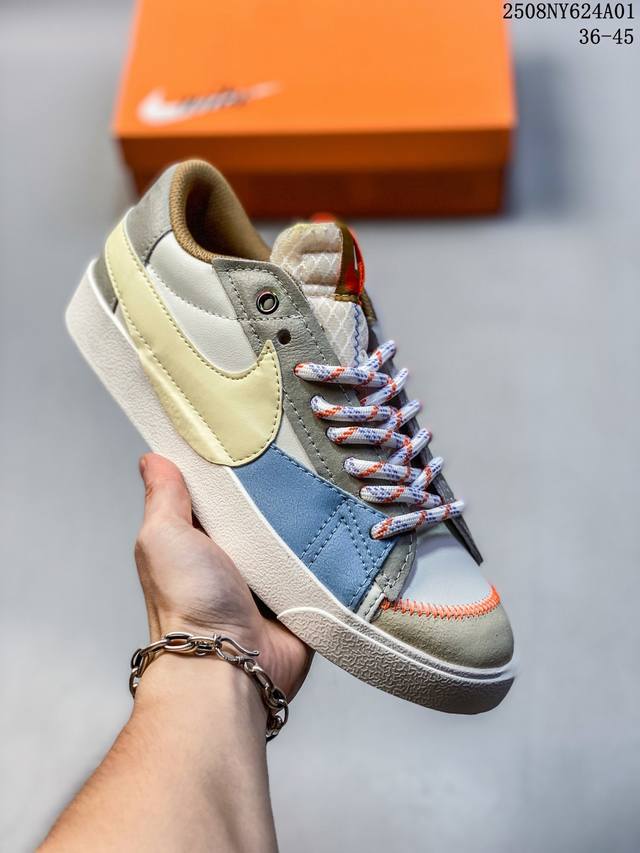 耐克Nike Blazer Mid ‘1977 Vintage We经典开拓者高帮百搭休闲运动板鞋 官方货号：Cj9693 尺码：36 36.5 37.5 38
