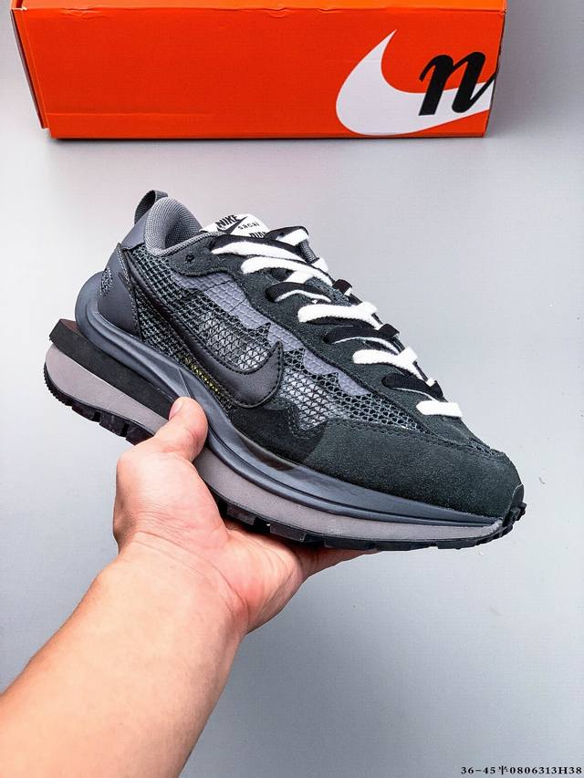 公司级！Nike 耐克 日式解构美学联名Sacai X Pegasus Vaporfly Sp 混合马拉松解构前卫变形三层底休闲运动慢跑鞋 0806313H38