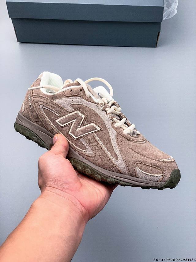 New Balance 新百伦204 系列 复古休闲运动百搭老爹跑步鞋 #采用猪巴革组合网织鞋面材质 #3层组合底模精密开发 #中底嵌入碳板缓震及后跟嵌入Tpu