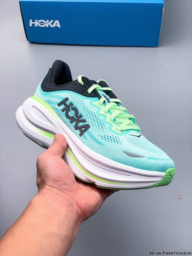 Hoka One One Bondi 9 余文乐同款 新款缓震跑鞋 万众期待的Bondi系列终于迎来了更新，作为Hoka缓震跑鞋的杠把子，Bondi缓震性能非常