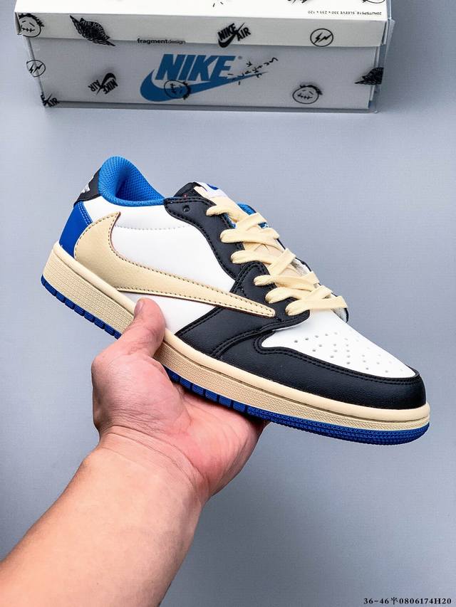 真标半码！耐克Nike Air Jordan Low 1 乔1低帮倒勾经典休闲鞋 0806174H20