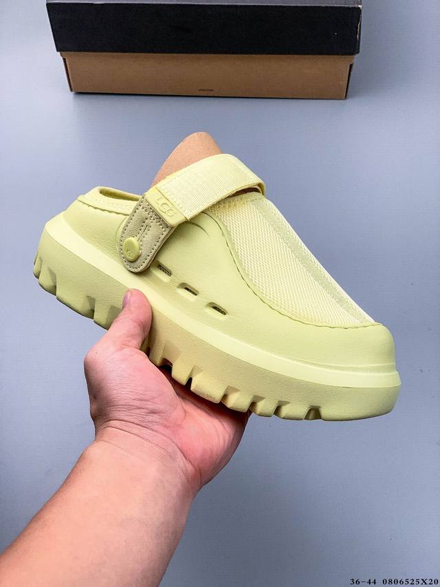 Ugg 凉鞋 时尚百搭单品凉鞋沙滩鞋 一脚蹬凉拖鞋。潮流元素宽版弹力后跟带设计，在休闲拖鞋和舒适便鞋中任意切换。 0806525X20