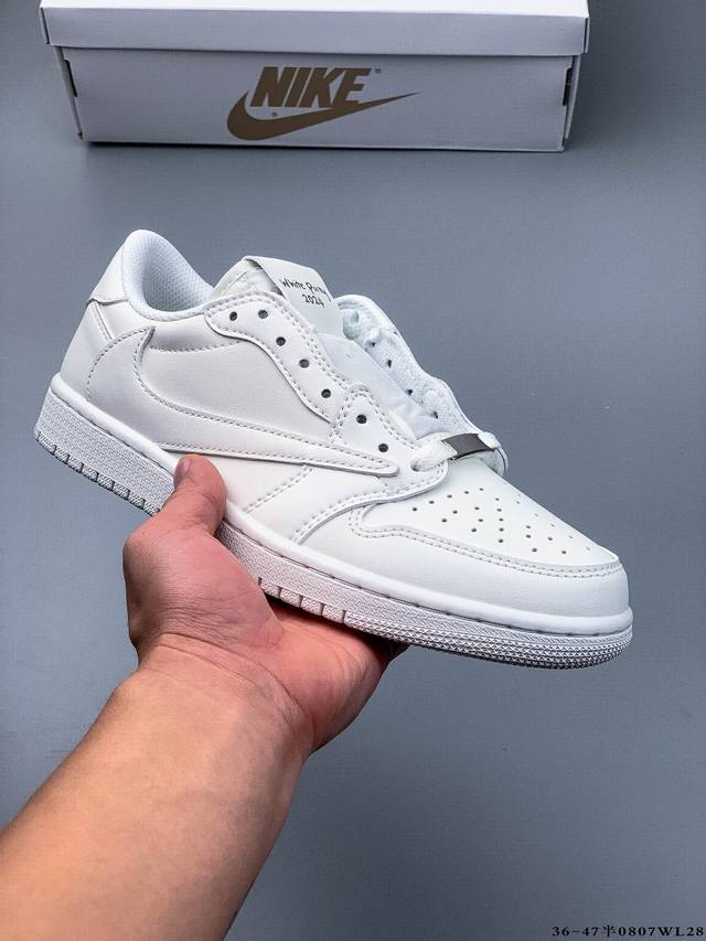 公司级头层！耐克Nike Air Jordan 1 Low Aj1乔1 倒勾低帮潮流缓运动休闲板鞋。Aj1 低帮拼接 完美版型真头层牛皮# 内置缓震气垫 原鞋开
