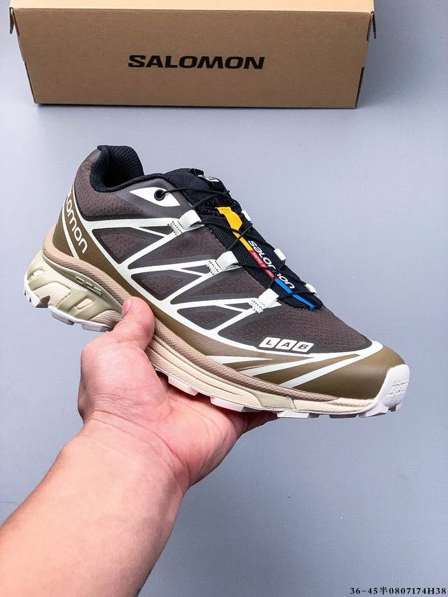 Salomon Xa Pro Xt-6 Expanse 萨洛蒙户外越野跑鞋 鞋面采用Sensifit贴合技术 全方位贴合包裹脚型 鞋跟部鞋底牵引设计 提供强大的