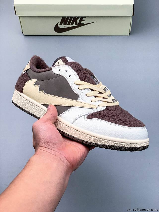 公司级头层！耐克Nike Air Jordan 1 Low Aj1乔1 倒勾低帮潮流缓运动休闲板鞋。Aj1 低帮拼接 完美版型真头层牛皮# 内置缓震气垫 原鞋开