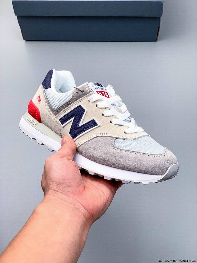 Nb新百伦New Balance U574 低帮复古休闲运动慢跑鞋 纯原版本版本 采用猪巴革组合网织物鞋面材质 全新4层组合独立私模大底 0805284H24