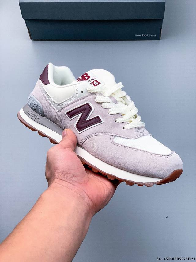 Nb新百伦New Balance U574 低帮复古休闲运动慢跑鞋 纯原版本版本 采用猪巴革组合网织物鞋面材质 全新4层组合独立私模大底 0805275D23