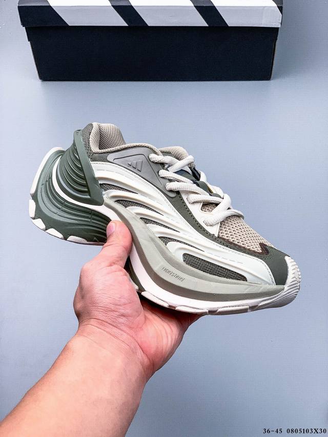 公司级！Adidas Vento Xlg Mtw 复古休闲老爹鞋 官方同步上架 鞋面是透气网面和皮革拼接 脚感轻盈 不闷汗 每次穿着跑步都感觉脚底在自由呼吸 鞋