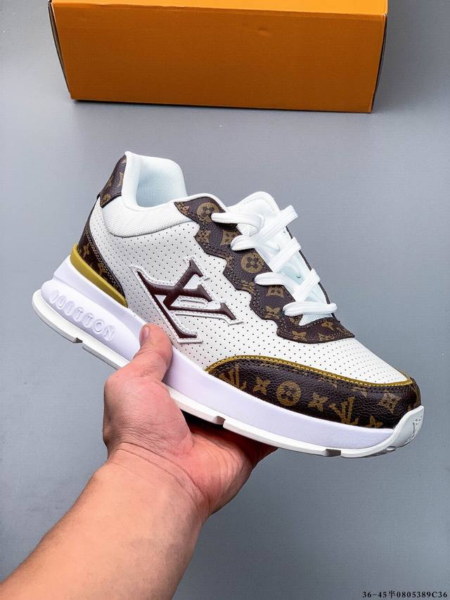 新品公司级 Lv Classic运动鞋 Lv 路易威登Louis Vuitton路易威登Lv男鞋Classic运动鞋2025款小牛皮字母休闲鞋白色1Ahstf