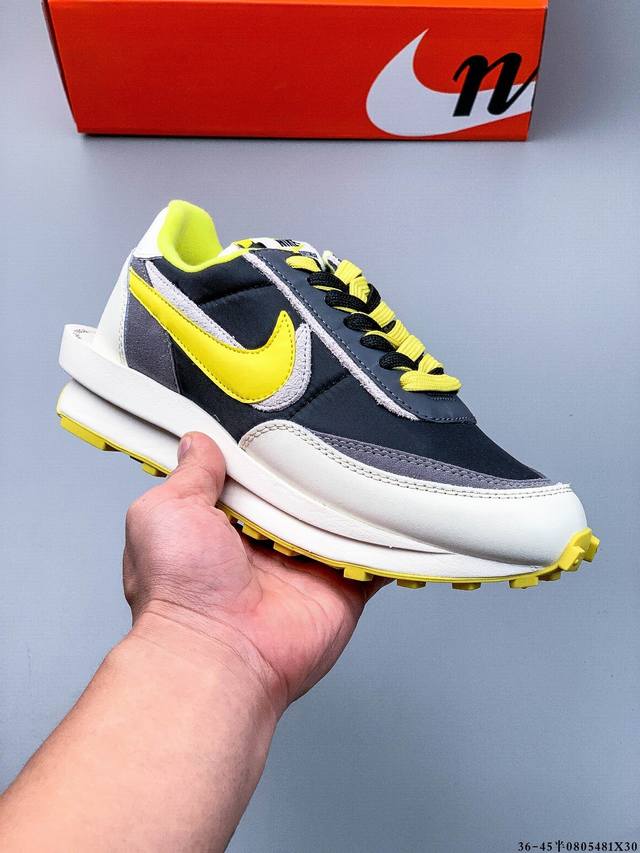 公司级！耐克 Nike Ldwaffle Sacai 日式解构美联学名 重叠双钩解设构计前卫华夫变形底双休闲慢跑鞋 0805481X30
