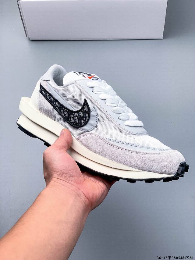 公司级！耐克 Nike Ldwaffle Sacai 日式解构美联学名 重叠双钩解设构计前卫华夫变形底双休闲慢跑鞋 0805481X26
