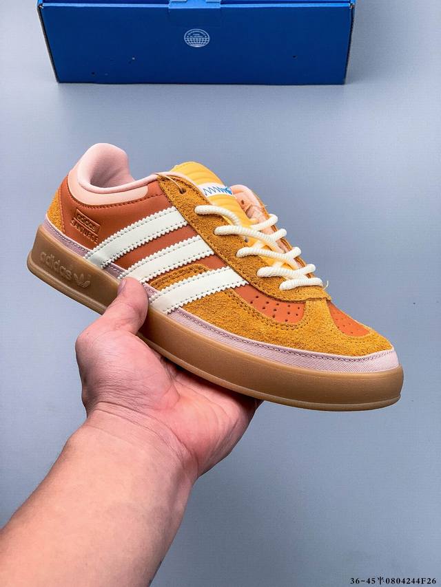 Adidas Gazelle Indoor Trainers Benito 羚羊内训系列低帮复古百搭休闲运动德训风板鞋 0804244F26