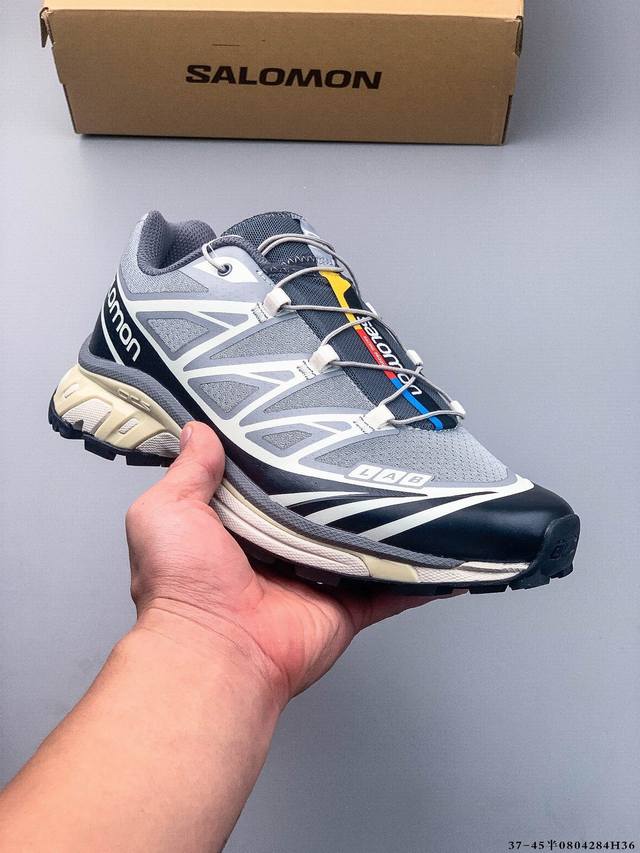 Salomon Xa Pro Xt-6 Expanse 萨洛蒙户外越野跑鞋 鞋面采用Sensifit贴合技术 全方位贴合包裹脚型 鞋跟部鞋底牵引设计 提供强大的