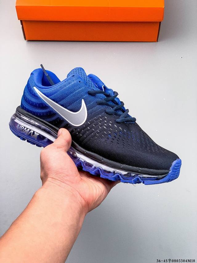 耐克 Nike Air Max 2017全掌气垫经典缓震休闲跑步鞋 0803304M18