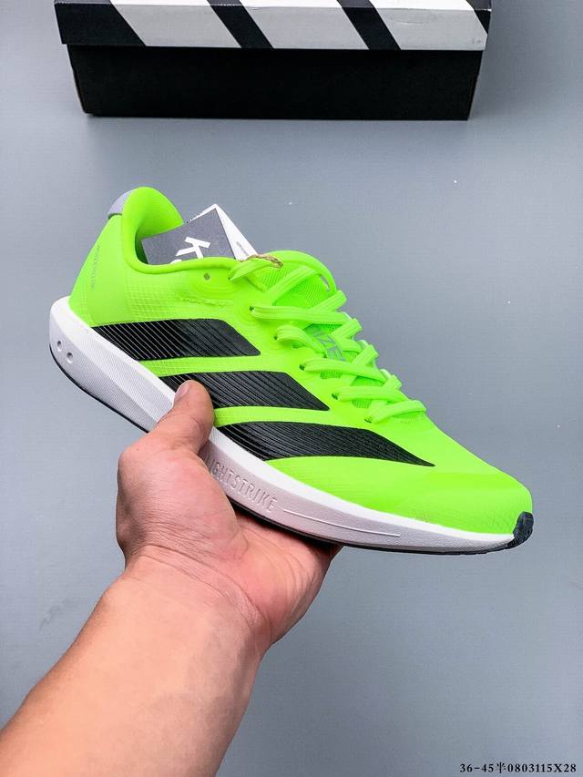 公司级！Adidas Adizero Bk 轻质透气休闲运动跑步鞋 0803115X28