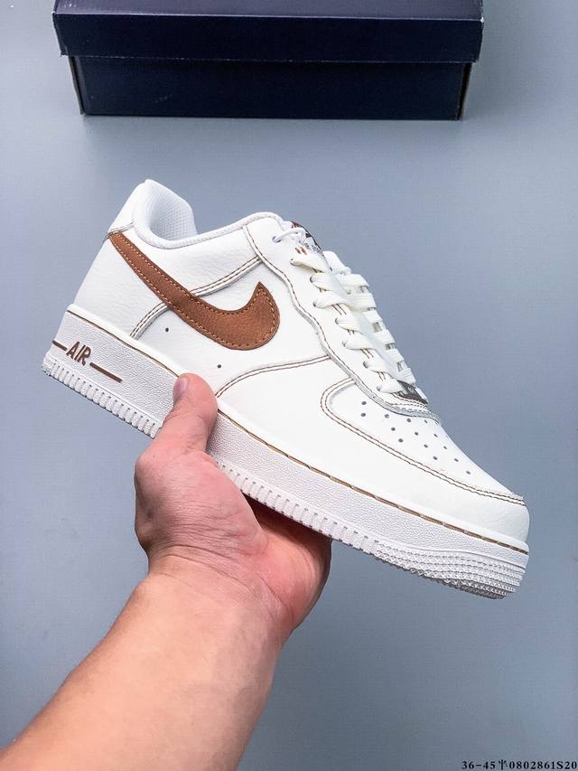 二层真标！耐克Nike Air Force 1 Low 空军一号低帮经典百搭休闲板鞋 0802861S20