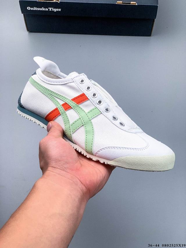 亚瑟士Asics Mexico 66 Slip-On 鬼塚虎系列经典帆布休闲鞋 0802525X19