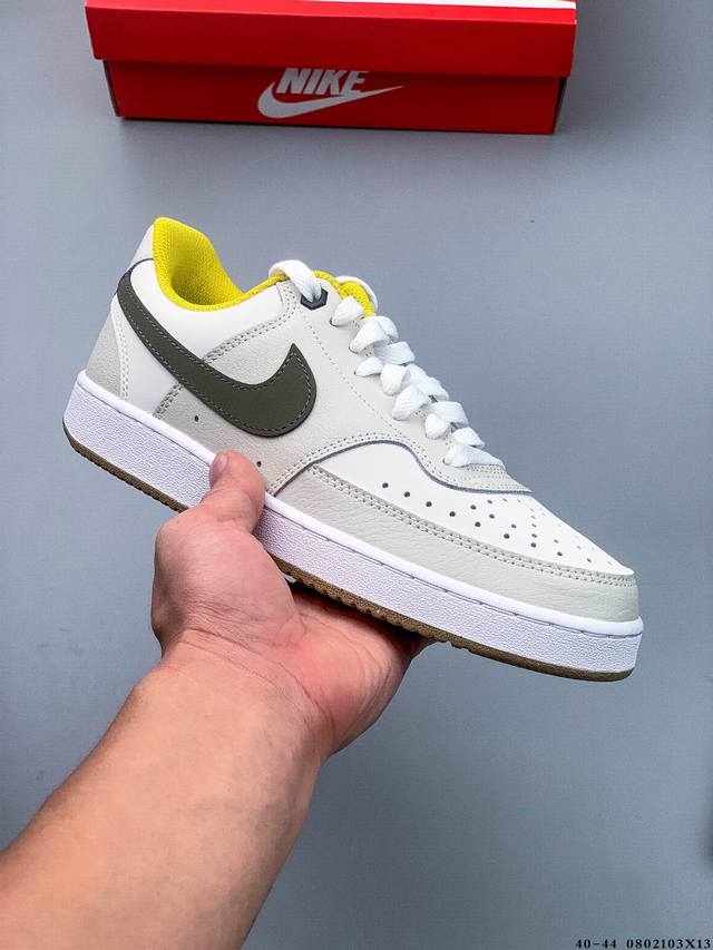 耐克 Nike Court Vision Low 皮面百搭休闲板鞋 0802103X13