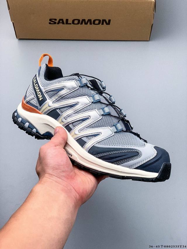Salomon Xa Pro 3D Adv 萨洛蒙 户外越野跑鞋 鞋面采用Sensifit贴合技术 全方位贴合包裹脚型 鞋跟部鞋底牵引设计 提供强大的抓地性能