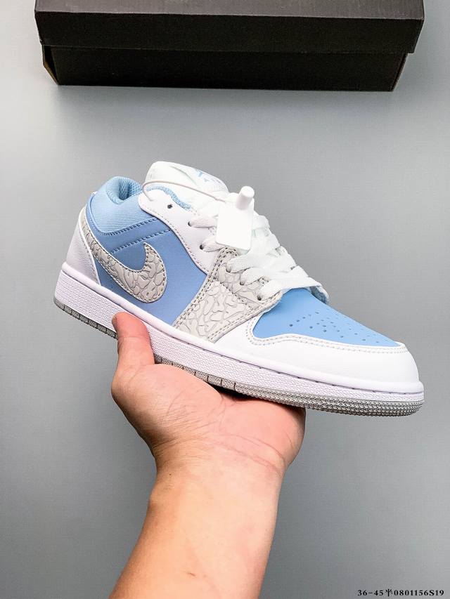二层真标！耐克Nike Air Jordan Low 1 乔1低帮经典休闲鞋 0801156S19