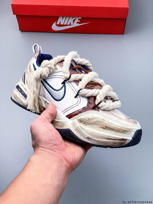 公司级！Nike M2K ‘Diy’定制 Tekno耐克复古潮流百搭休闲运动旅游老爹鞋 原楦原档案开发独立一次发泡轻量高回弹私模 货号:415445-102 0