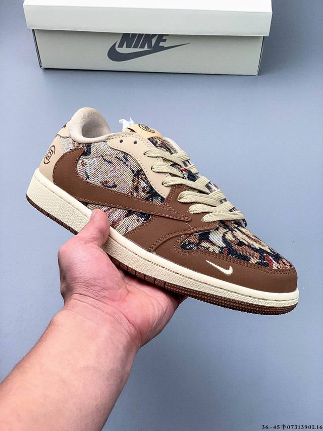 公司级头层！耐克Nike Air Jordan 1 Low Aj1乔1 低帮潮流缓运动休闲板鞋。Aj1 低帮拼接 完美版型真头层牛皮# 内置缓震气垫 原鞋开模