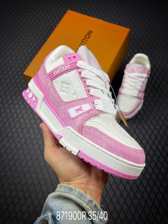 R Tyler X Louis Vuitton 路易威登 Lv Trainer 联名款 低帮休闲板鞋 海淘代购同渠道品质 高端零售 外贸充正专供 原版购入开发