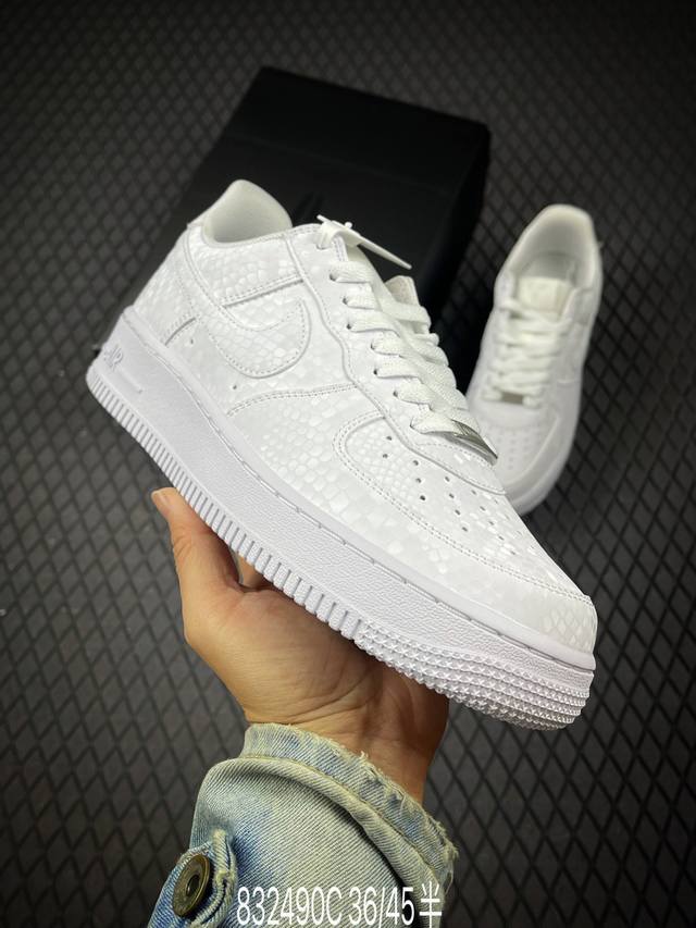 C 公司级Nike Air Force 1‘07 Lv8 原楦头原纸板 打造纯正低帮空军版型 专注外贸渠道 全掌内置蜂窝气垫 原盒配件 原厂中底钢印、拉帮完美