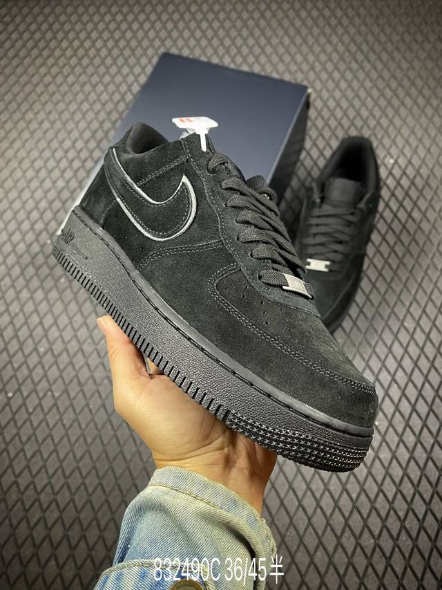 C Nike Air Force 1 Low 翻毛黑边 空军一号低帮运动休闲板鞋 官方同步 原装级别 原楦头原纸板 打造纯正空军版型#专注外贸渠道 全掌内置蜂窝