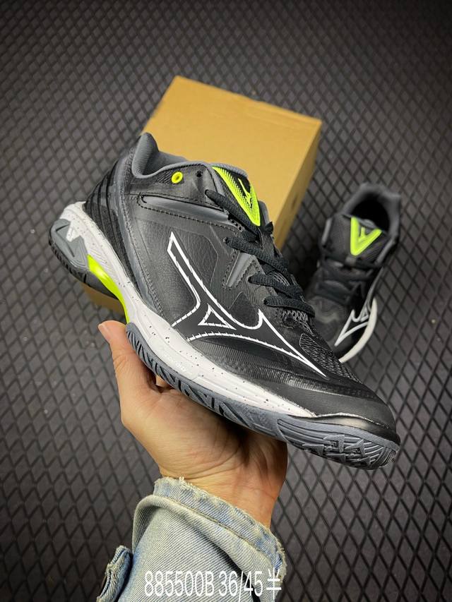 B 公司级Mizuno美津浓 Wave Claw 3 舒适百搭 减震防滑耐磨 低帮羽毛球鞋 货号:71Ga244324 尺码:36 36.5 37.5 38 3