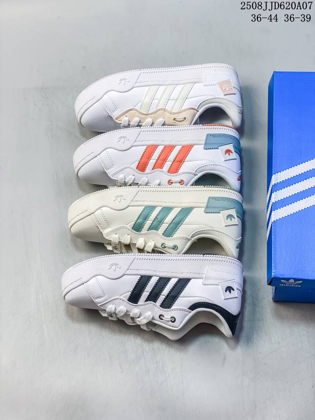 Adidas 阿迪达斯三叶草 Team Court 男女低帮休闲板鞋Ef6808 尺码：如图 编码：08Jjd620A07
