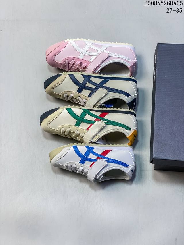 Onitsuka Tiger鬼塚虎 Mexico 66 低帮 运动休闲鞋 米黄色 中小童 尺码：如图 编码：08Ny268A05