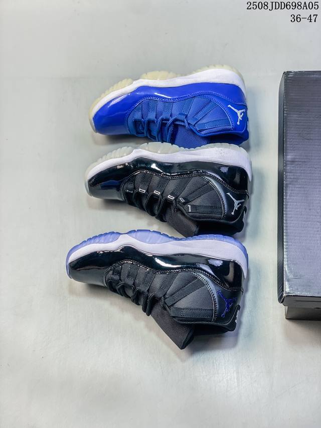 Air Jordan 11 Retro Gs “Gamma Blue” 高帮 伽玛蓝 Aj11 乔丹11代 Aj11 乔11 高邦 黑蓝 乔丹篮球鞋系列 Kic