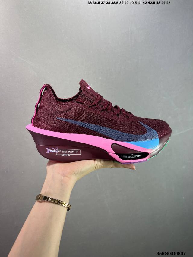 公司级Nike Air Zoom Alphafly Next% 3 马拉松跑鞋 全新马拉松超级跑鞋 有史以来最轻盈、测试次数最多的Nk Alphafly 经过精