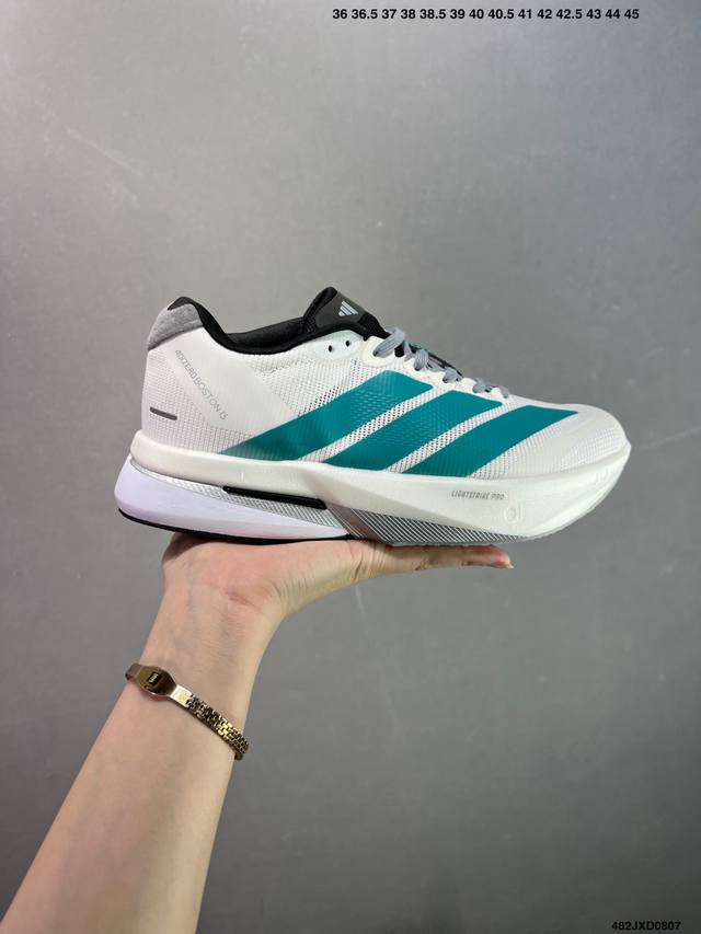 公司级Ad Adizero Boston 13 夏季透气网眼竞速跑鞋 Js4791 融合Lightstrike和Lightstrike Pro技术 采用乙烯 乙