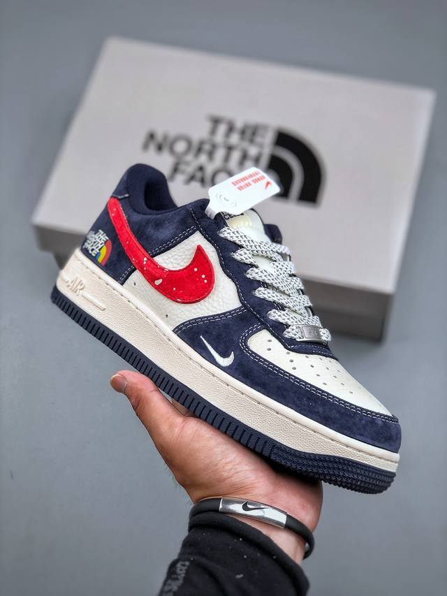 D版 Nike Air Force 1‘07 Lv8 白蓝红 原楦头原纸板 打造纯正低帮空军版型专注外贸渠道 全掌内置蜂窝气垫 原盒配件 原厂中底钢印、拉帮完美