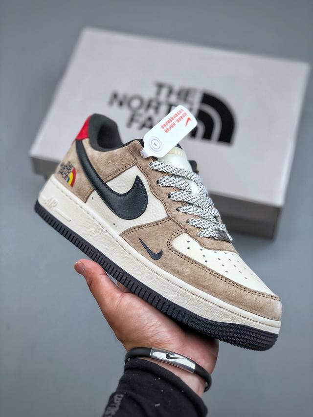 D版 Nike Air Force 1‘07 Lv8 北面联名 原楦头原纸板 打造纯正低帮空军版型专注外贸渠道 全掌内置蜂窝气垫 原盒配件 原厂中底钢印、拉帮完