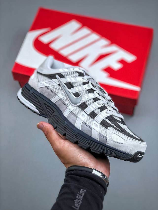 Nike P-6000 Prm 复古休闲运动老爹鞋 #层次鲜明线条设计 摆脱厚重外形 超轻鞋身 细节随意对比 货号：Ib3081 001 尺码：36-45 半