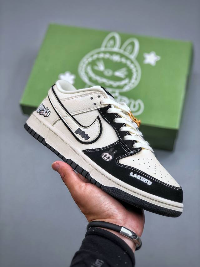 F版 Nike Sb Dunk Low Retro X Labubu 黑白纯原大厂出品 极力推荐原装头层材料 独家版型蒸餾加工帶來的是更好的视觉和脚感体验大厂纯