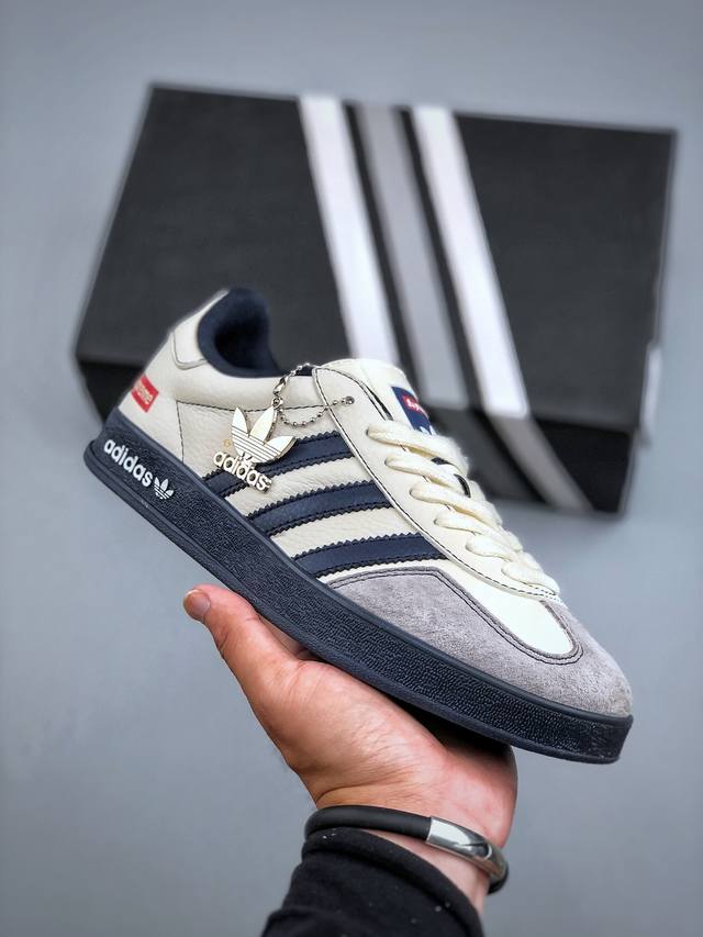 C版 Adidas Samba Og 德训鞋 高端定制桑巴系列 大厂纯原品质出货 超高清洁度 细节完美 舒适百搭 低帮休闲板鞋 货号：Dm1234-003 尺码