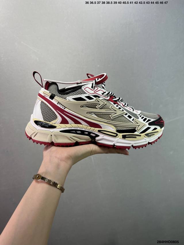 公司级Off-White 新款圆头系带低帮运动小白鞋跑步鞋多色拼色运动休闲鞋 尺码:36-45 Ld:284Hhd0805