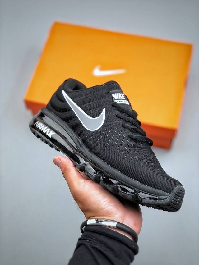 福利款 Nike Air Max 2017 White Pure Platinum 系列耐克低帮百搭贾卡网面全掌气垫患者休闲运动慢跑鞋 货号:849559-00