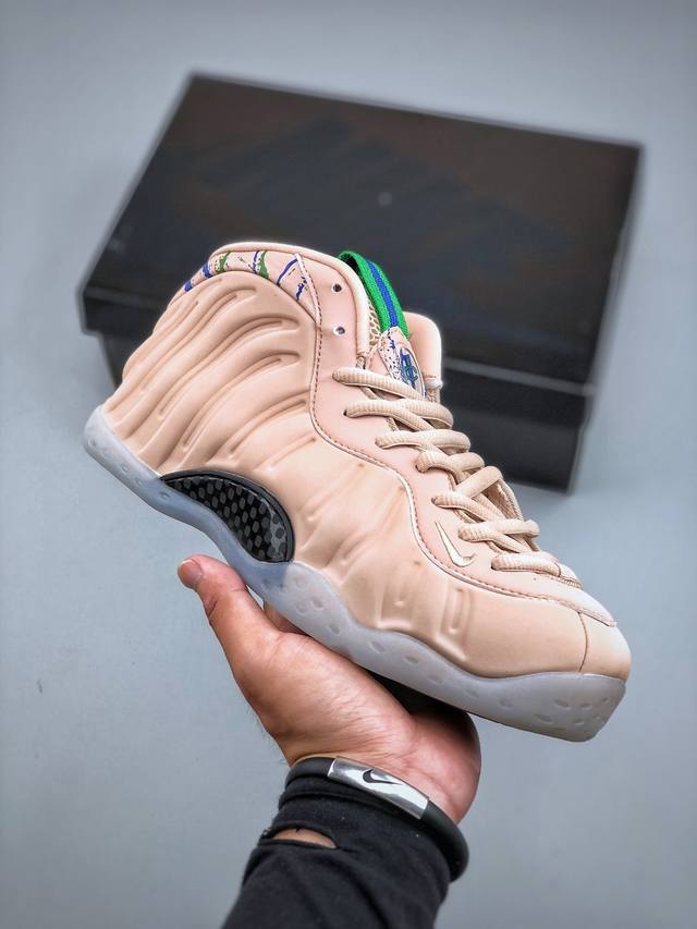 Nike Air Foamposite One喷泡 中帮 复古篮球鞋 男款 纯胶透明橡胶大底超强止滑 原楦纸板开发 鞋身流线型 原厂高强度抗扭定型后跟 内置高强