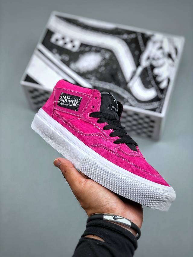 Skate Half Cab玫红色火龙果男鞋女鞋职业滑板鞋 尺码：35-44 半