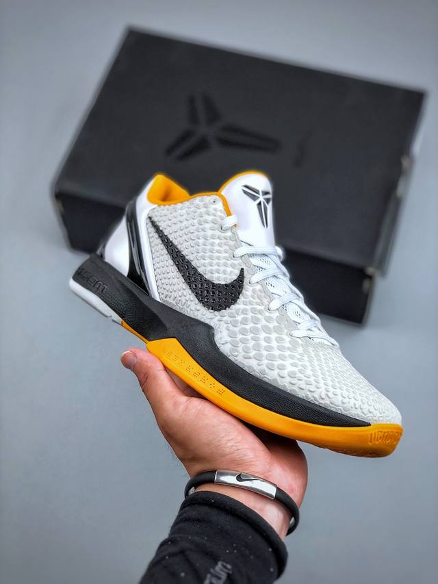 核心私 Star版本 Nk Kobe Vi Protro 6 Del Sol 科比6代 季后赛 男子实战篮球鞋 Cw2190-100 史上最强复刻 私人团队订单